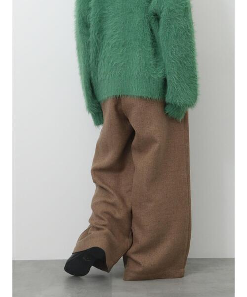 ehka sopo（エヘカソポ）の「ツイードベルト付ワイドパンツ（その他パンツ・レディース・ブラック/ベージュ/グレー・F）」の21枚目の写真