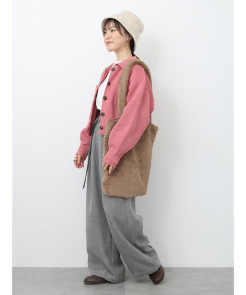 ehka sopo（エヘカソポ）の「ツイードベルト付ワイドパンツ（その他パンツ・レディース・ブラック/ベージュ/グレー・F）」の22枚目の写真