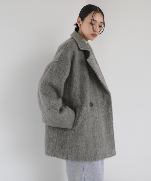 シャギーミドルコート（ピーコート）｜hellam（へラム）の