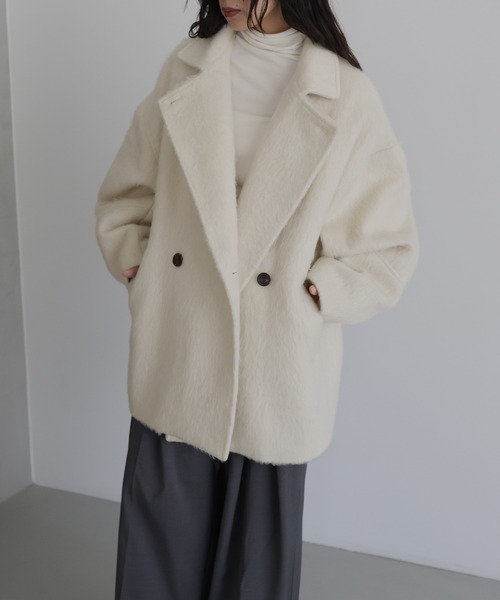 シャギーミドルコート（ピーコート）｜hellam（へラム）のファッション