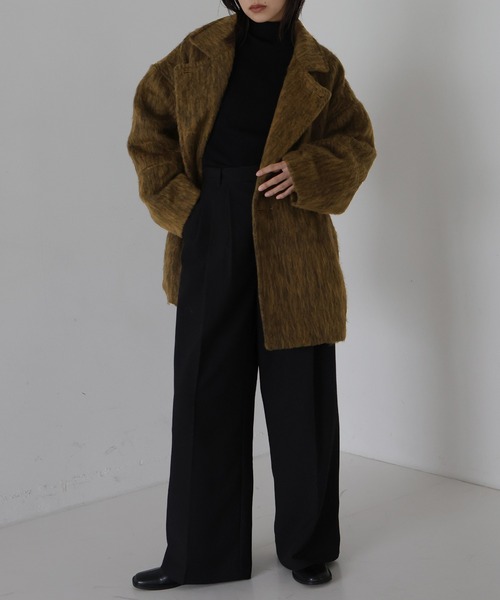 シャギーミドルコート（ピーコート）｜hellam（へラム）のファッション