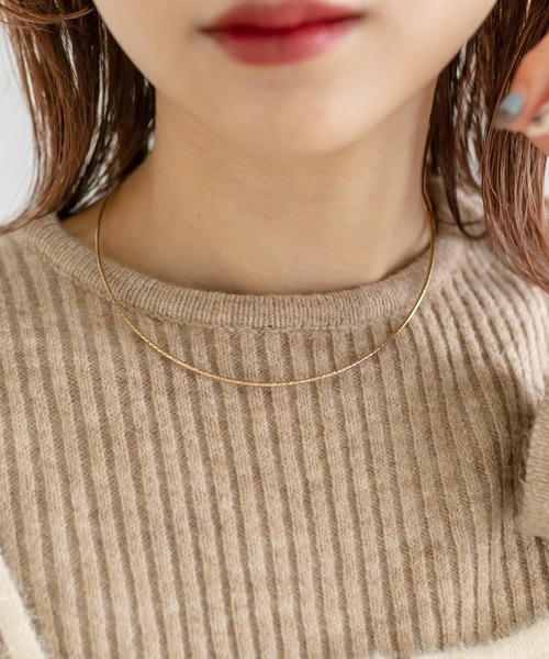 mystic（ミスティック）の「[Eau] shiny necklace（ネックレス・レディース・シルバー/ゴールド・ONE SIZE）」の3枚目の写真