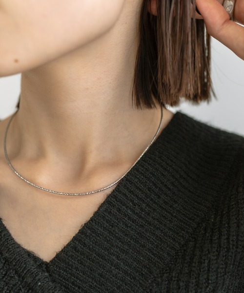 mystic（ミスティック）の「[Eau] shiny necklace（ネックレス・レディース・シルバー/ゴールド・ONE SIZE）」の4枚目の写真