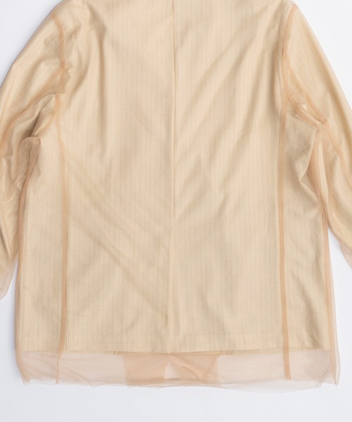 PRANK PROJECT(プランクプロジェクト)の「チュールレイヤードオーバージャケット / Tulle Layered Over Jacket(テーラードジャケット・レディース・ベージュ/グレー/マルチ・FREE)」の16枚目の写真
