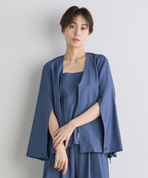 INED CLARO | ケープスリーブジャケット【セットアップ対応】(ノーカラージャケット)