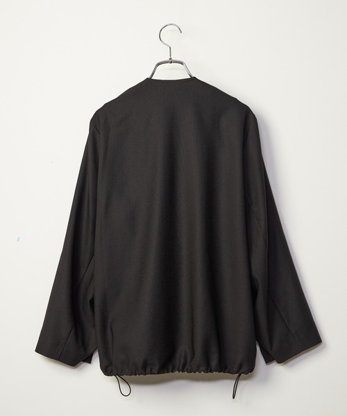 INED CLARO（イネドクラロ）の「ケープスリーブジャケット【セットアップ対応】（ノーカラージャケット・レディース・ブラック/ネイビー・フリー）」の13枚目の写真