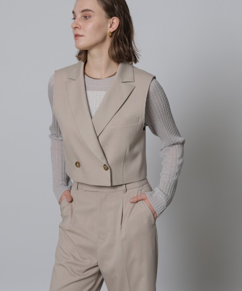 CADUNE(カデュネ)の「梳毛調ジレ(その他アウター)」 - WEAR CADUNE(カデュネ)の「梳毛調ジレ(その他アウター)」 - WEAR