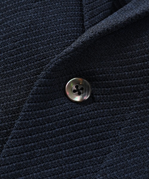 MEN'S BIGI（メンズビギ）の「メッシュツイルニットジャケット（テーラードジャケット・メンズ・ベージュ/ブルー/ボルドー・01/02/03）」の16枚目の写真