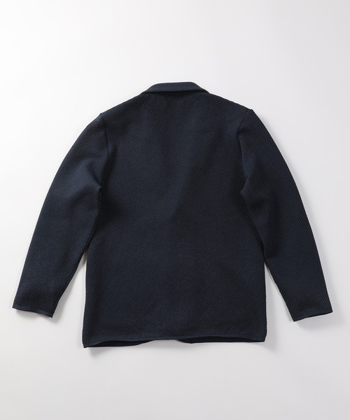 MEN'S BIGI（メンズビギ）の「メッシュツイルニットジャケット（テーラードジャケット・メンズ・ベージュ/ブルー/ボルドー・01/02/03）」の6枚目の写真