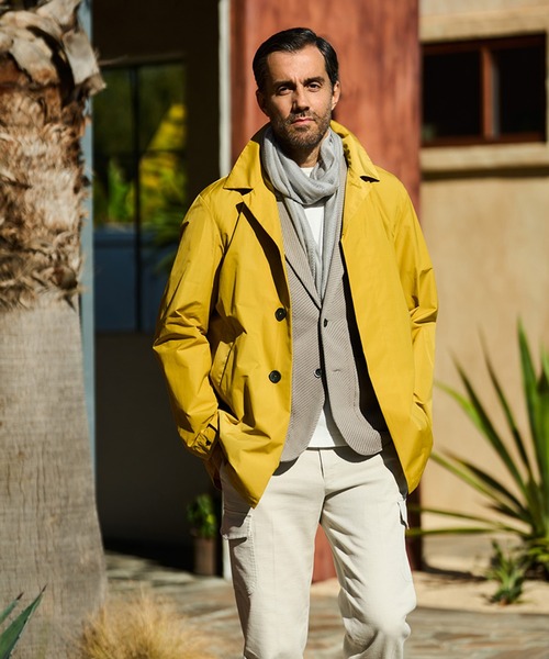 MEN'S BIGI(メンズビギ)の「メッシュツイルニットジャケット(テーラードジャケット・メンズ・ベージュ/ブルー/ボルドー・01/02/03)」の22枚目の写真