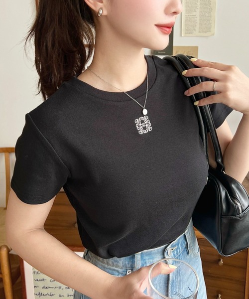 セール】ワンポイント刺繍チビTシャツ（Tシャツ/カットソー