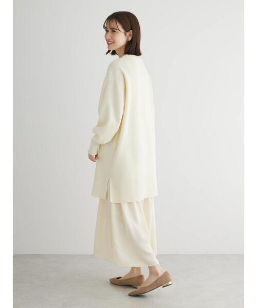 Green Parks(グリーンパークス)の「SET2点 ニットチュニック+キャミワンピース(ワンピース・レディース・ブラック/ホワイト系その他2/グリーン系その他3・FREE)」の9枚目の写真