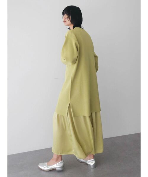 Green Parks(グリーンパークス)の「SET2点 ニットチュニック+キャミワンピース(ワンピース・レディース・ブラック/ホワイト系その他2/グリーン系その他3・FREE)」の18枚目の写真