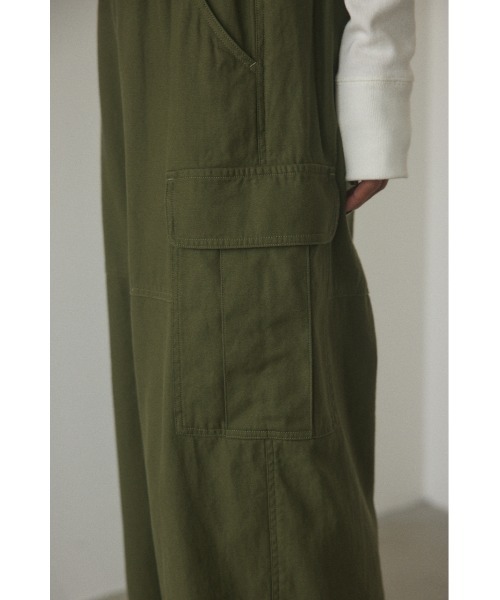 BLACK BY MOUSSY（ブラックバイマウジー）の「wide military pants( ワイドミリタリーパンツ)（カーゴパンツ・レディース・オフホワイト/カーキ/ブラック・2/1）」の21枚目の写真