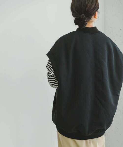 ITEMS URBANRESEARCH（アイテムズ アーバンリサーチ）の「中綿2WAYブルゾン（ブルゾン・レディース・カーキ/ブラック・FREE）」の5枚目の写真