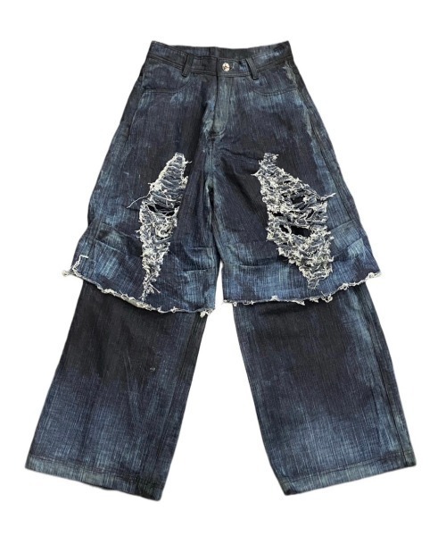 BLR BLUER ダメージデニムパンツ BLR BLUER（ビーエルアールブラー）の「韓国ブランド BLR BLUER