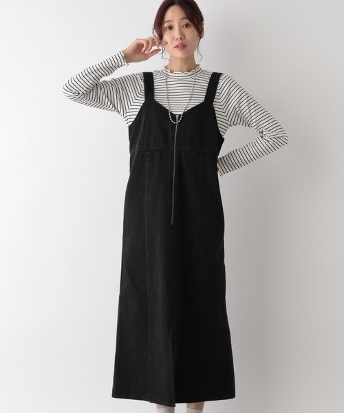 グローバルワーク　しゅり/エアリーリラックスデニムワンピース ジャンスカ GLOBAL WORK（グローバルワーク）の「GOODデニムジャンスカ/991666