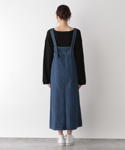 グローバルワーク　しゅり/エアリーリラックスデニムワンピース ジャンスカ GLOBAL WORK（グローバルワーク）の「GOODデニムジャンスカ/991666