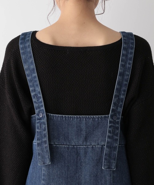 GLOBAL WORK（グローバルワーク）の「GOODデニムジャンスカ/991666（ジャンパースカート・レディース・スミクロ/ブルー・FREE）」の6枚目の写真