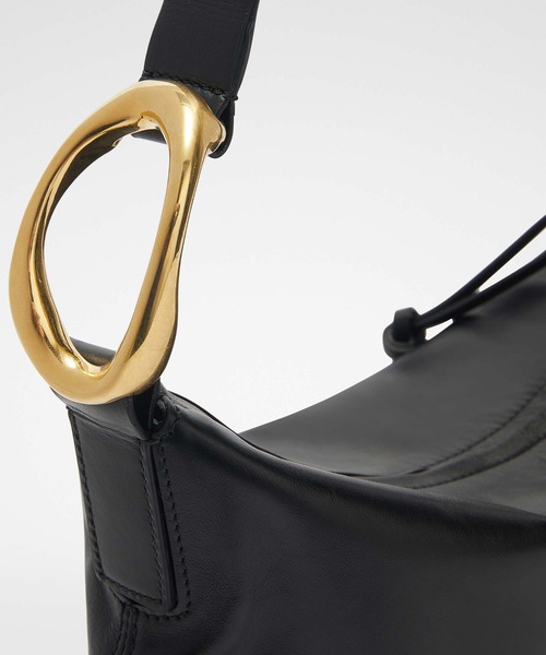 【Jil Sander】ムーンロゴプリント スモール ショルダーバッグ Jil Sander - スモール・ムーン・レザー・ショルダーバッグ を