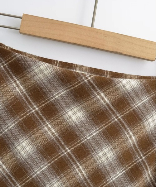 aimoha（アイモハ）の「チェック柄マーメードスカート（スカート・レディース・チョコ/ネイビー/レッド・SMALL/MEDIUM）」の19枚目の写真