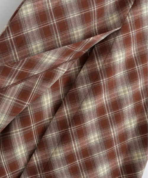 aimoha（アイモハ）の「チェック柄マーメードスカート（スカート・レディース・チョコ/ネイビー/レッド・SMALL/MEDIUM）」の14枚目の写真