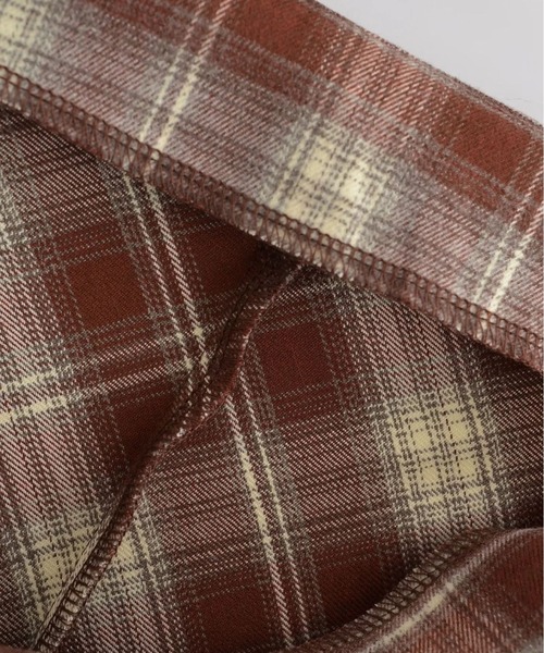 aimoha（アイモハ）の「チェック柄マーメードスカート（スカート・レディース・チョコ/ネイビー/レッド・SMALL/MEDIUM）」の15枚目の写真