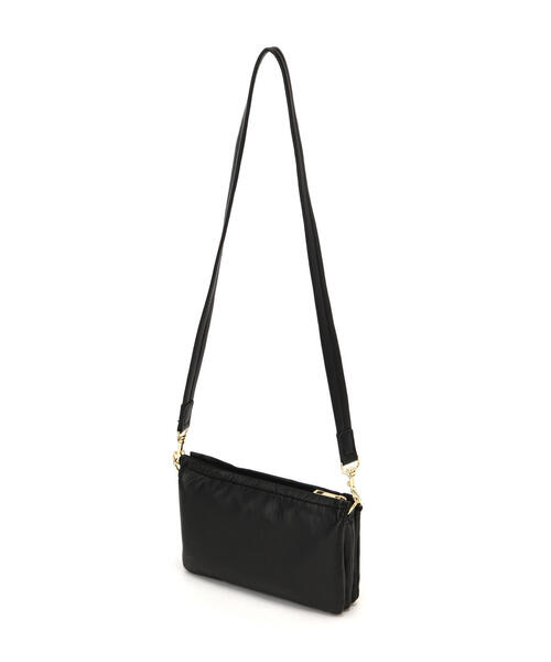 NATURAL BEAUTY BASIC（ナチュラルビューティーベーシック）の「◇ 【美人百花・Oggi掲載】Swallowポシェット（ショルダーバッグ・レディース・ブラック/シルバー/オフホワイト・ﾌﾘ-）」の10枚目の写真