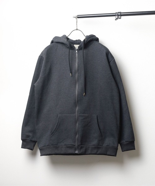 【セール】《ヘビーウェイト》裏起毛スウェットジップパーカー（パーカー）｜B.I.D.（ビーアイディー）