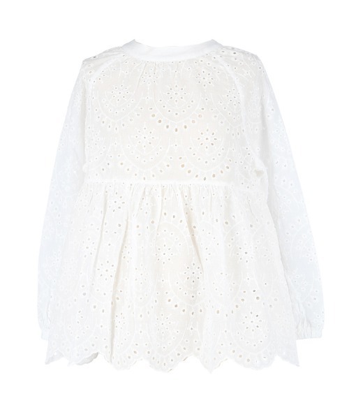 coca（coca）（コカ）の「刺繍カットワークブラウス（シャツ/ブラウス・レディース・ライトブルー/ホワイト・L/M）」の15枚目の写真