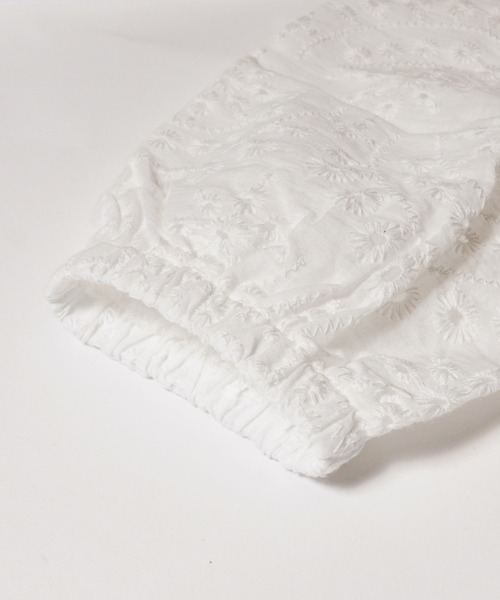 coca（coca）（コカ）の「刺繍カットワークブラウス（シャツ/ブラウス・レディース・ライトブルー/ホワイト・L/M）」の16枚目の写真