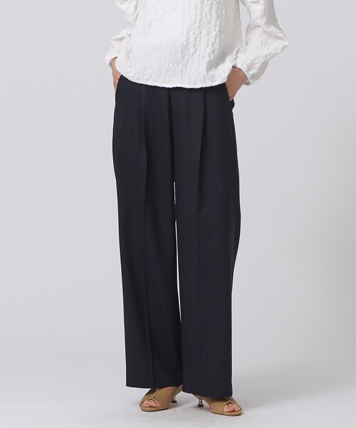 GALLEST（ギャレスト）の「ツイルクリラックスワイドパンツ（その他パンツ・レディース・イエロー系その他/ベージュ/ネイビー・36/38/40）」の3枚目の写真