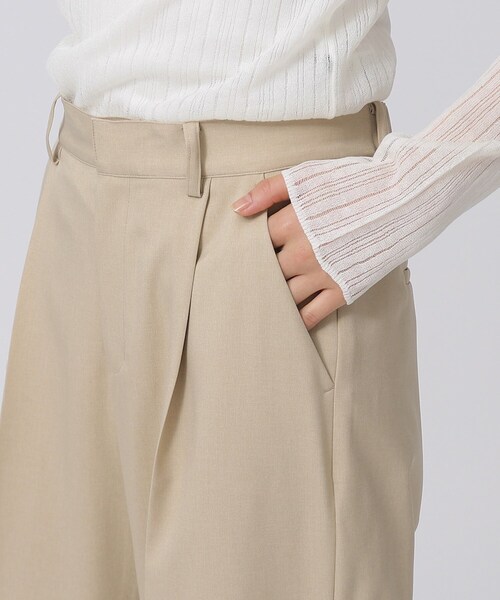 GALLEST（ギャレスト）の「ツイルクリラックスワイドパンツ（その他パンツ・レディース・イエロー系その他/ベージュ/ネイビー・36/38/40）」の8枚目の写真