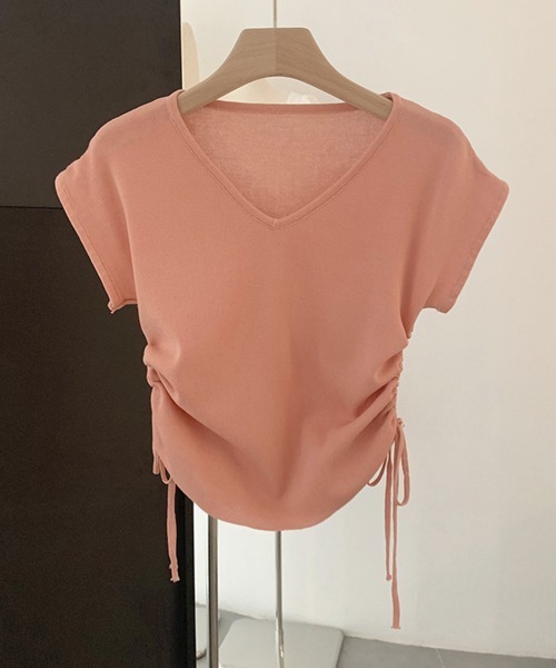 Miniministore(ミニミニストア)の「サマーニット ボーダー柄 レディース夏服(Tシャツ/カットソー・レディース・ブラック/ブラック×ホワイト/ホワイト/ベージュ×ブラック/ベージュ・FREE)」の22枚目の写真