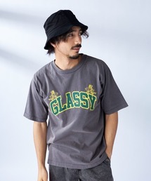 【OP/オーピー】半袖ヴィンテージ風プリントTシャツ ウォッシュ加工