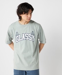 【OP/オーピー】半袖ヴィンテージ風プリントTシャツ ウォッシュ加工