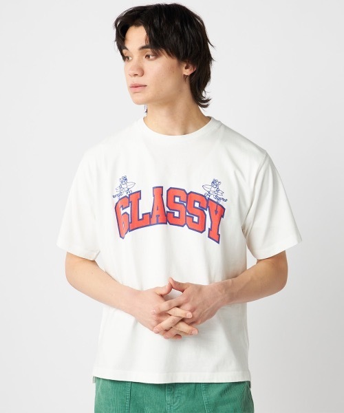 半袖シャツ デザインプリント ヴィンテージ風 シャツ 半袖 ビンテージ風プリント半袖Tシャツ(S ダークグレー＊01