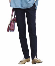 IEDIT | ＩＥＤＩＴ　いつもキレイな黒が続く　細見えデザインにこだわった純黒スマートパンツ〈ブラック〉(その他パンツ)