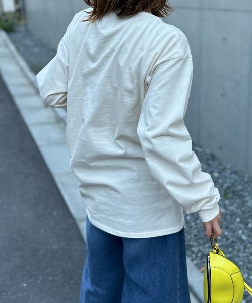 mi via loca(ミヴィアロカ)の「GILDAN ナンバーロゴロンT 【PT NO. MVL027 ※2A】(Tシャツ/カットソー・レディース・オフホワイト/ナチュラル/ブラック/オートミール/ホワイト系その他・MEDIUM/X-LARGE)」の18枚目の写真