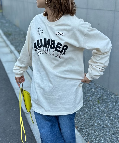 mi via loca(ミヴィアロカ)の「GILDAN ナンバーロゴロンT 【PT NO. MVL027 ※2A】(Tシャツ/カットソー・レディース・オフホワイト/ナチュラル/ブラック/オートミール/ホワイト系その他・MEDIUM/X-LARGE)」の15枚目の写真