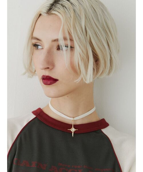 jouetie(ジュエティ)の「シャイニーモチーフリボンチョーカー(チョーカー・レディース・ゴールド/シルバー/オフホワイト/ブラック・FREE)」の10枚目の写真