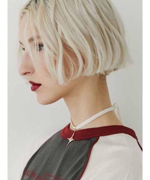 jouetie(ジュエティ)の「シャイニーモチーフリボンチョーカー(チョーカー・レディース・ゴールド/シルバー/オフホワイト/ブラック・FREE)」の11枚目の写真