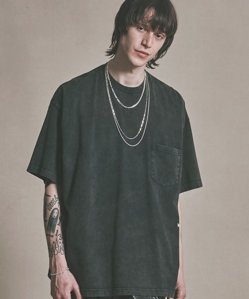 MSML(エムエスエムエル)の「OVERSIZED DAMAGE LOGO T SHIRT / オーバーサイズ ダメージ ロゴ Tシャツ(Tシャツ/カットソー・メンズ・ブラック/グリーン/パープル・M/L)」の8枚目の写真