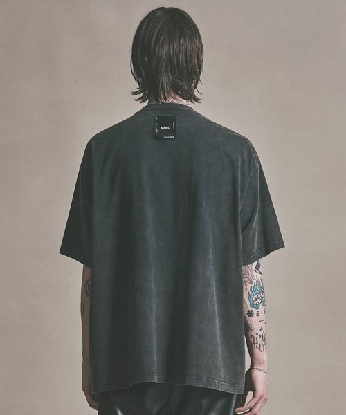 MSML(エムエスエムエル)の「OVERSIZED DAMAGE LOGO T SHIRT / オーバーサイズ ダメージ ロゴ Tシャツ(Tシャツ/カットソー・メンズ・ブラック/グリーン/パープル・M/L)」の9枚目の写真