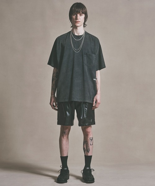 MSML(エムエスエムエル)の「OVERSIZED DAMAGE LOGO T SHIRT / オーバーサイズ ダメージ ロゴ Tシャツ(Tシャツ/カットソー・メンズ・ブラック/グリーン/パープル・M/L)」の10枚目の写真
