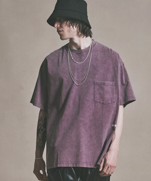 MSML(エムエスエムエル)の「OVERSIZED DAMAGE LOGO T SHIRT / オーバーサイズ ダメージ ロゴ Tシャツ(Tシャツ/カットソー・メンズ・ブラック/グリーン/パープル・M/L)」の18枚目の写真