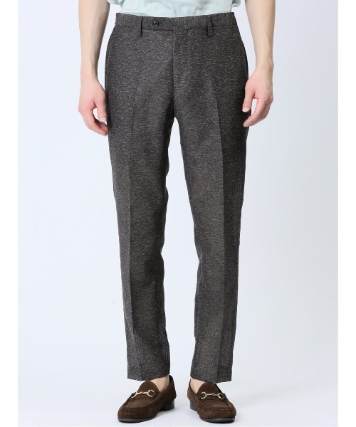 TAKA-Q（タカキュー）の「タカキュー TechLinen ノータック ビジネスパンツ 茶(セットアップ可能)（スーツパンツ・メンズ・ブラウン・S/MEDIUM/LARGE/X-LARGE/3L）」の6枚目の写真