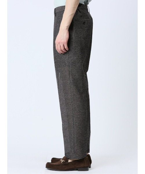 TAKA-Q（タカキュー）の「タカキュー TechLinen ノータック ビジネスパンツ 茶(セットアップ可能)（スーツパンツ・メンズ・ブラウン・S/MEDIUM/LARGE/X-LARGE/3L）」の7枚目の写真