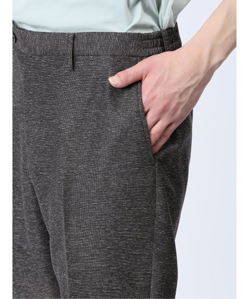 TAKA-Q（タカキュー）の「タカキュー TechLinen ノータック ビジネスパンツ 茶(セットアップ可能)（スーツパンツ・メンズ・ブラウン・S/MEDIUM/LARGE/X-LARGE/3L）」の9枚目の写真