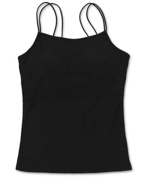 Lull（ルル）の「【Lull / ルル】ダブルストラップインナーキャミ（キャミソール・レディース・ブラック/キナリ/ベージュ/チャコール・ONESIZE）」の15枚目の写真